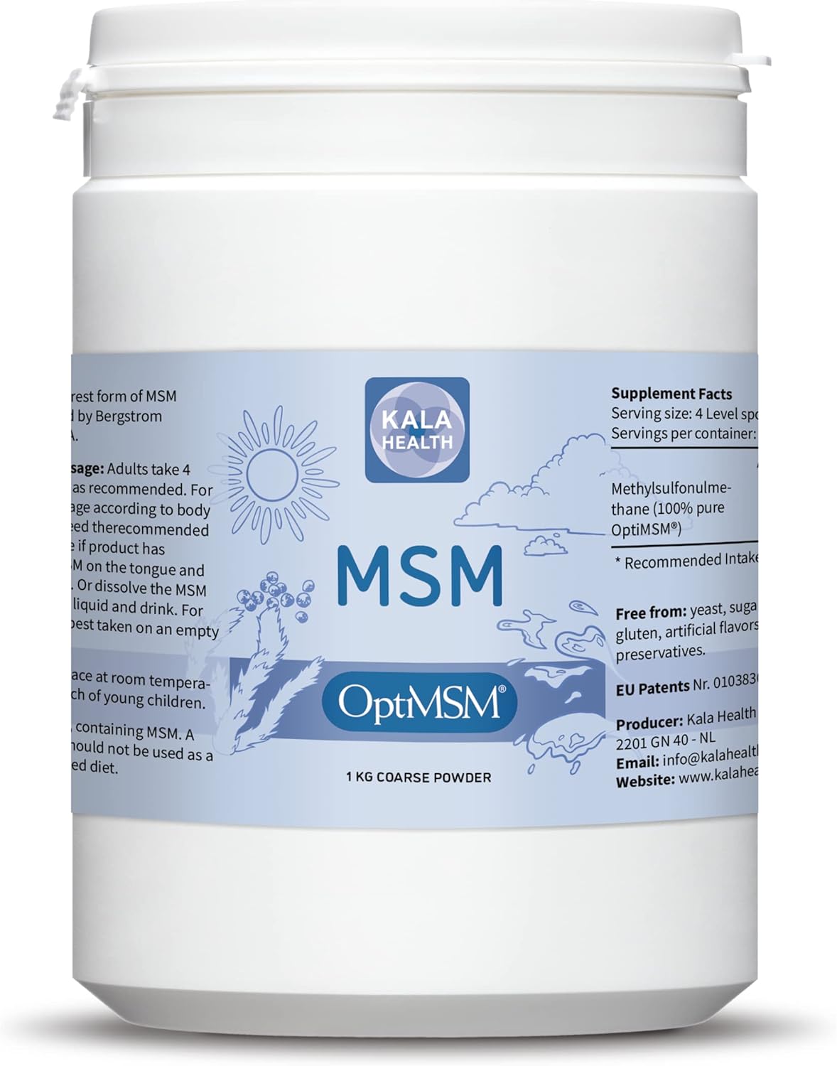 OptiMSM Pure Methylsulfonylmethane MSM Supplement Powder