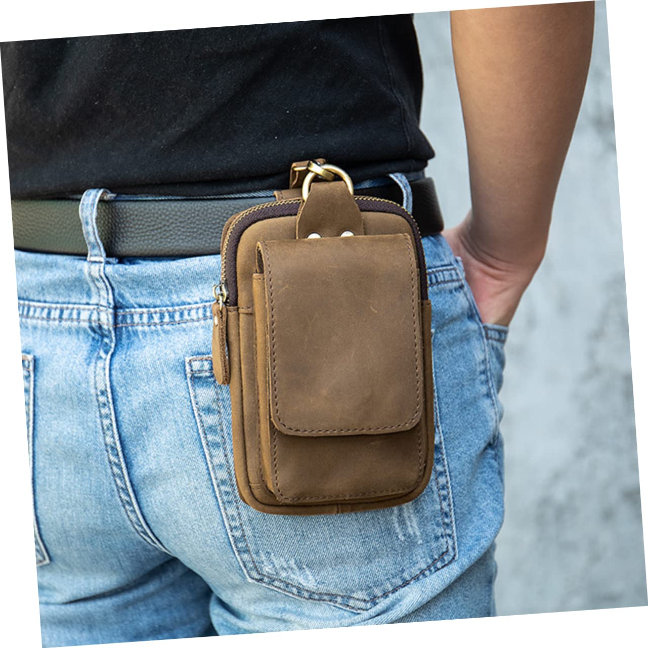 Pochette de Ceinture pour Téléphone Portable PU, Étui Tactique