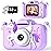 Upgrade Unicorn Kids Camera for Girls, Christmas Birthday Gift for Boys, 1080P HD Selfie Digital Video Camera for Toddlers, Cute Portable Little Girls Boys Gifts Toys for 3 4 5 6 Years Old
