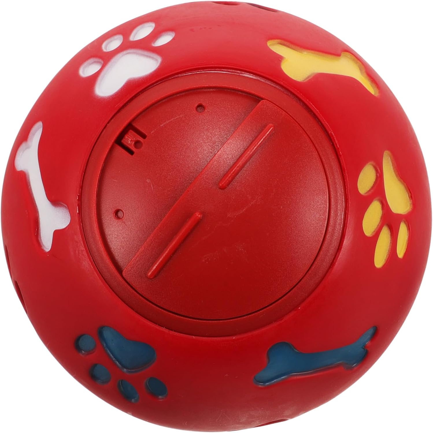 Interactive Dog Treat Dispensing Ball Large Rubber Chew for Puppies and Dogs Slow Feeder for Dental Health and Stress Relief Engaging Pet Training Random Color