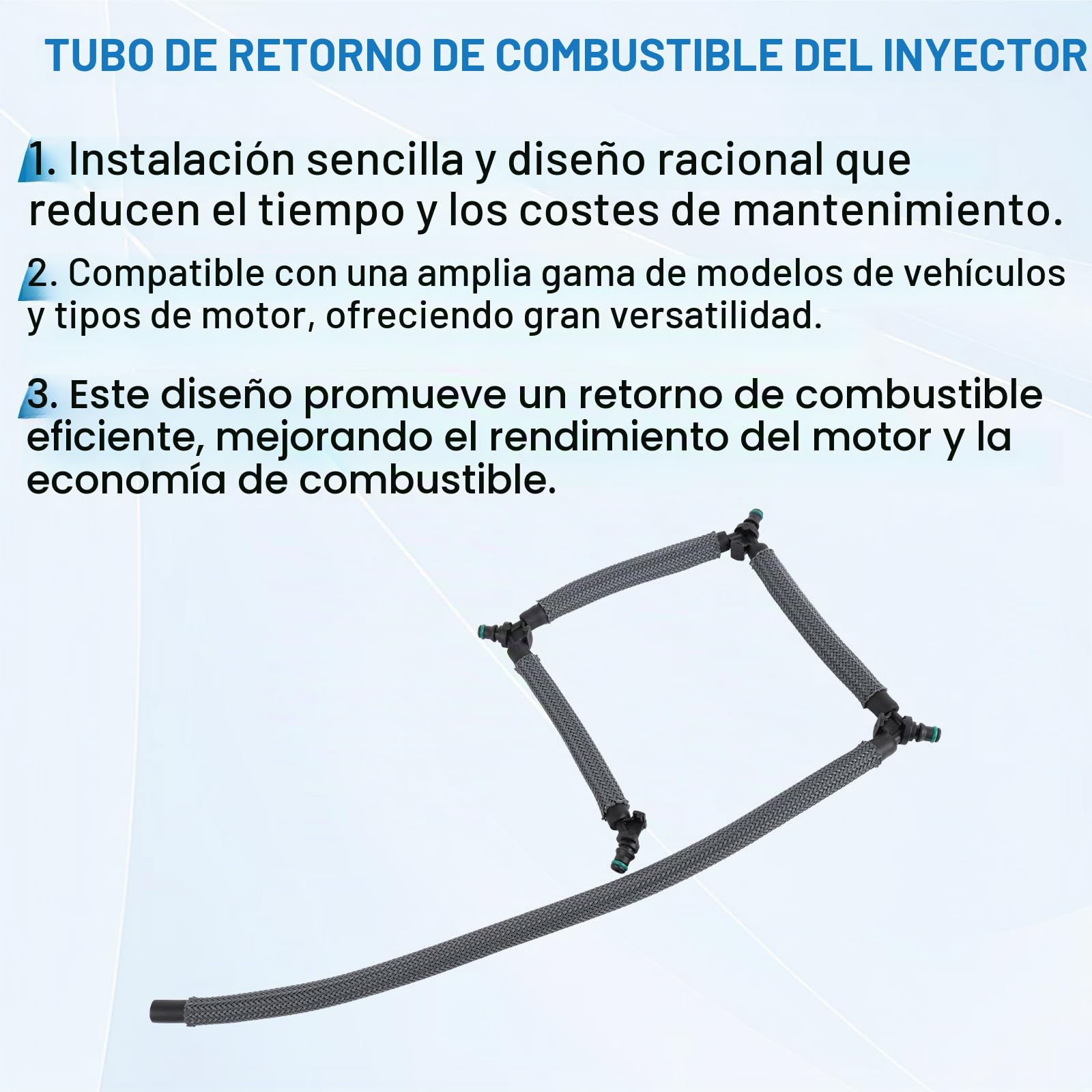 Tubo de Combustible Diésel y Retorno de Fuga para Focus Mk2 C-Max Mondeo Mk4 Kuga C4 C5 307 407 - Número de Pieza 3M5Q9K022AC 1708234