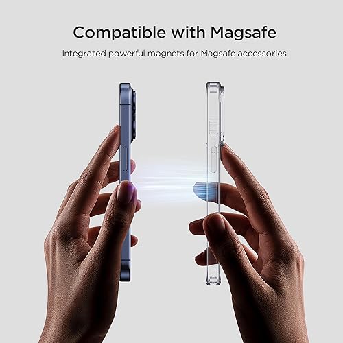 Miniatura 5 de Funda transparente para iPhone 15 Pro no amarillenta con protector de pantalla de vidrio templado + protector de lente de cámara, protección contra