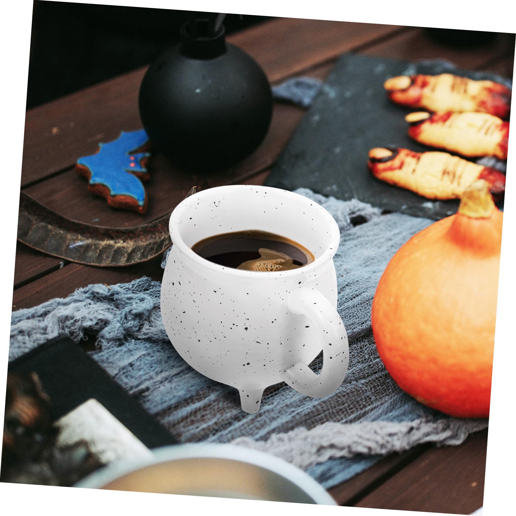 Halloween Tasse Aus Keramik Für Kaffee Dekotasse Für Zuhause Und Büro Mit Künstlerischer Form Und Glatten Kanten Langlebig Und Sicher Für Gebrauch