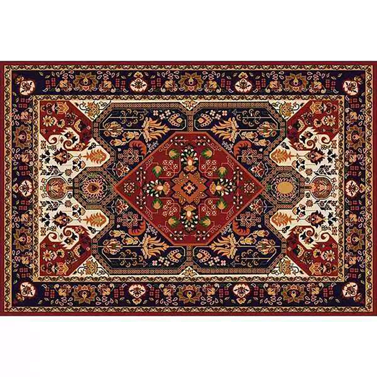 Tapis orientaux traditionnels imprimés salon grand tapis vintage couleur K