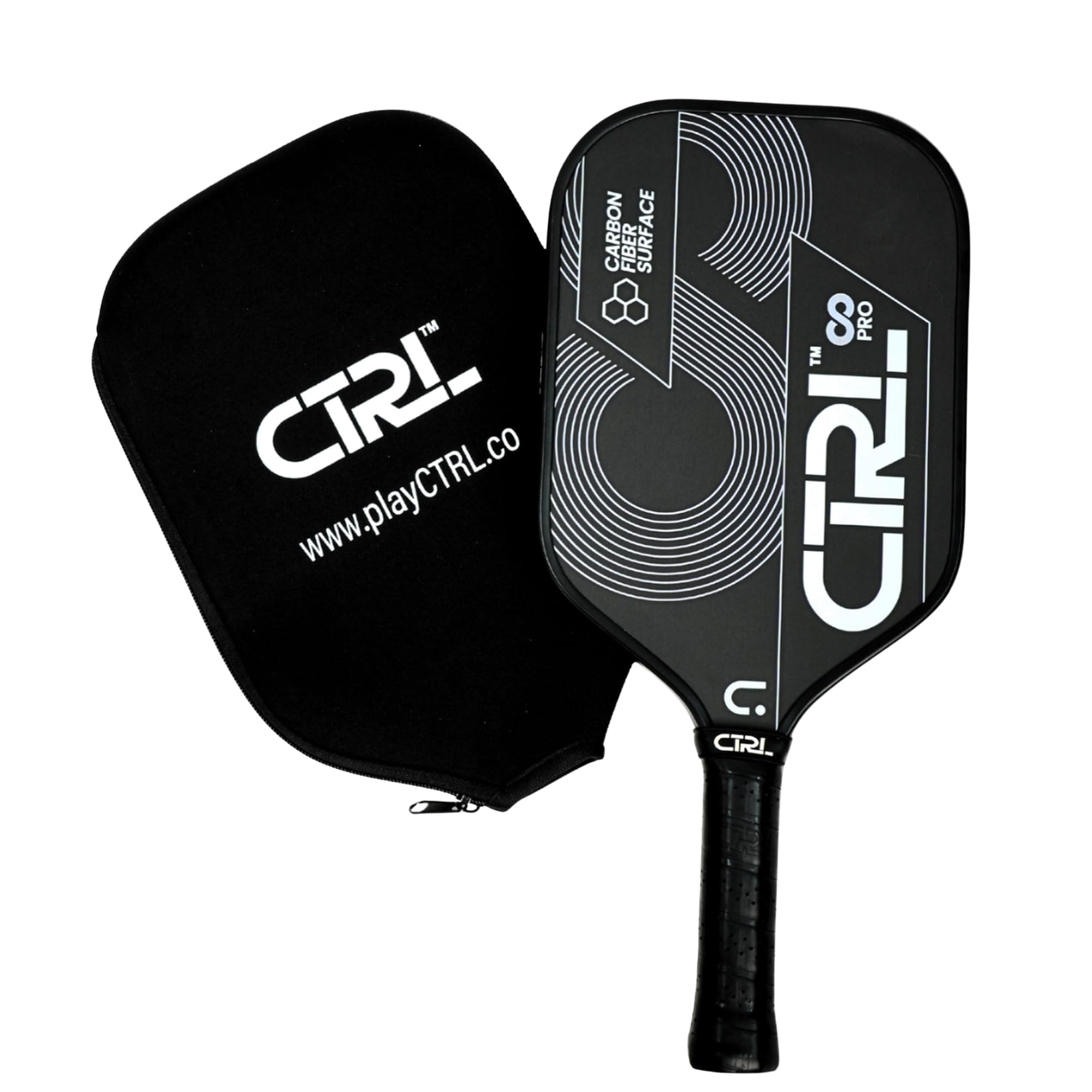 CTRL Infinity Pro Pickleball Paddle – T700 Raw Carbon Fiber Surface, Thermoformed Unibody, Honeycomb Core, Spin & Control for Intermediate to Advanced Players, USA Pickleball Compliant (White)-image-47