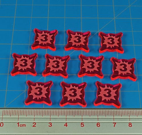 Vista 43 de LITKO Colección de actualización de tokens de juego Fichas de combate Compatible con Star Wars: Legion Pánico Supresión Daño iónico