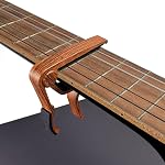 WINGO Wooden Classical Flat Guitar Capo for Nylon String Guitars-Rosewood with 5 Picks