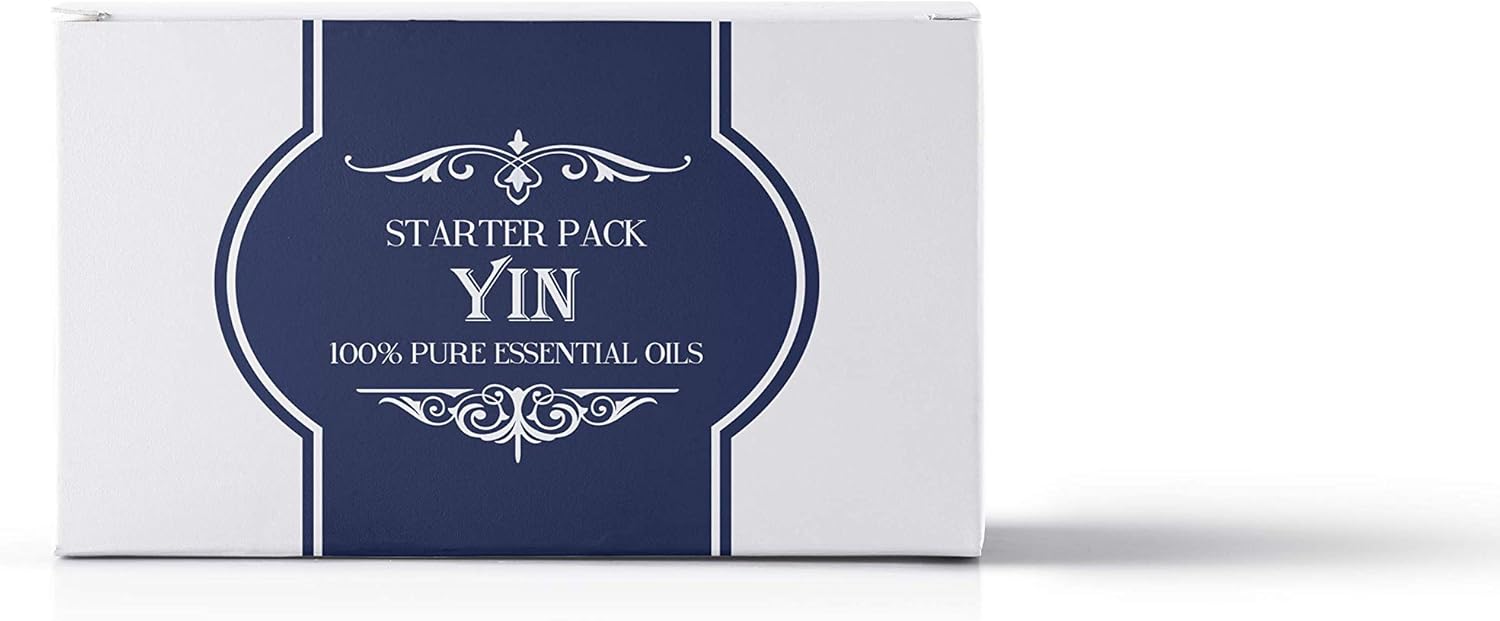 Mystic Moments | Yin Essential Oil Gift Starter Pack 5x10ml | Eucalyptus, Geranium, Lavender, Cypress & Ylang Ylang