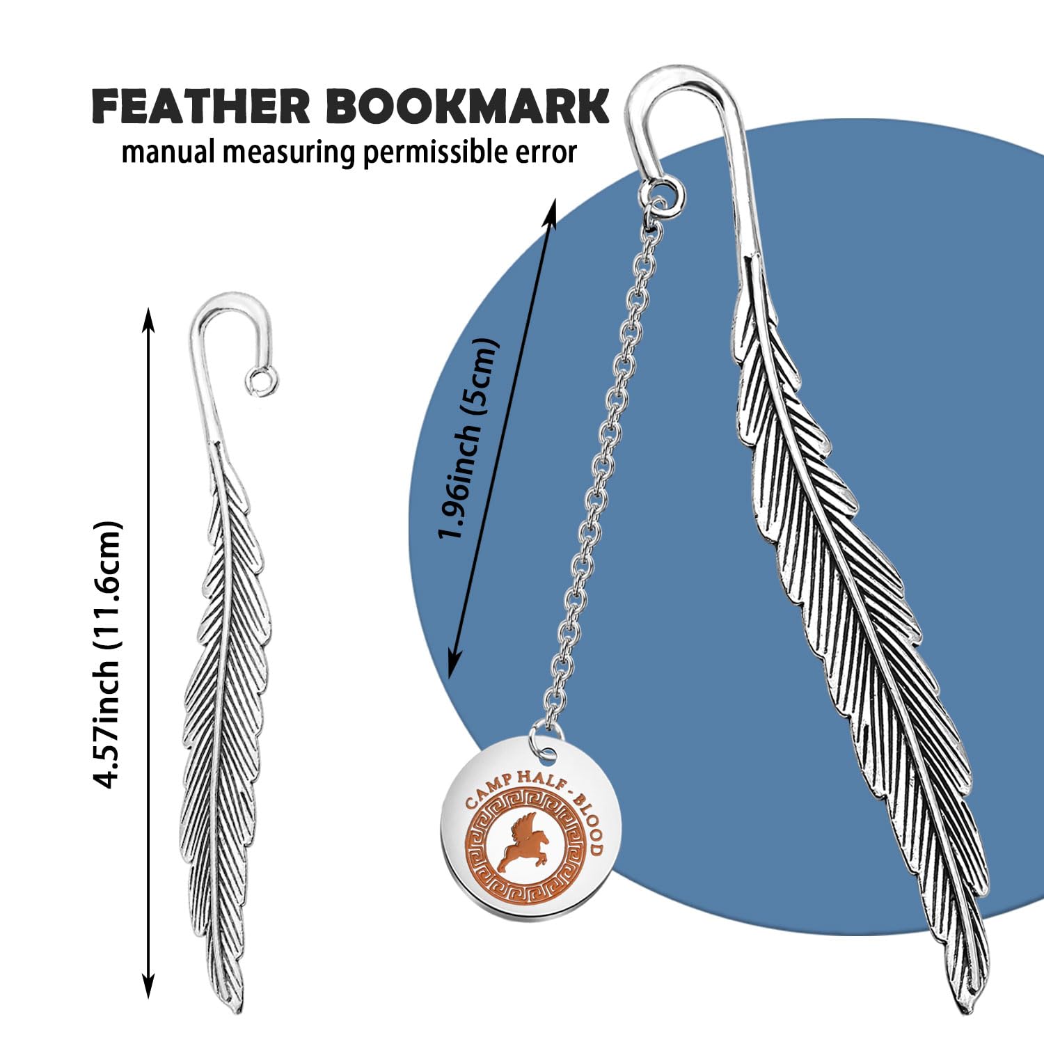KUIYAI Camp Half Blood Bookmark for Book Lover Bookish Merchandise Reading Lover Gift Roman Mythology Gift (Camp Half Blood bmUK) - Image 2