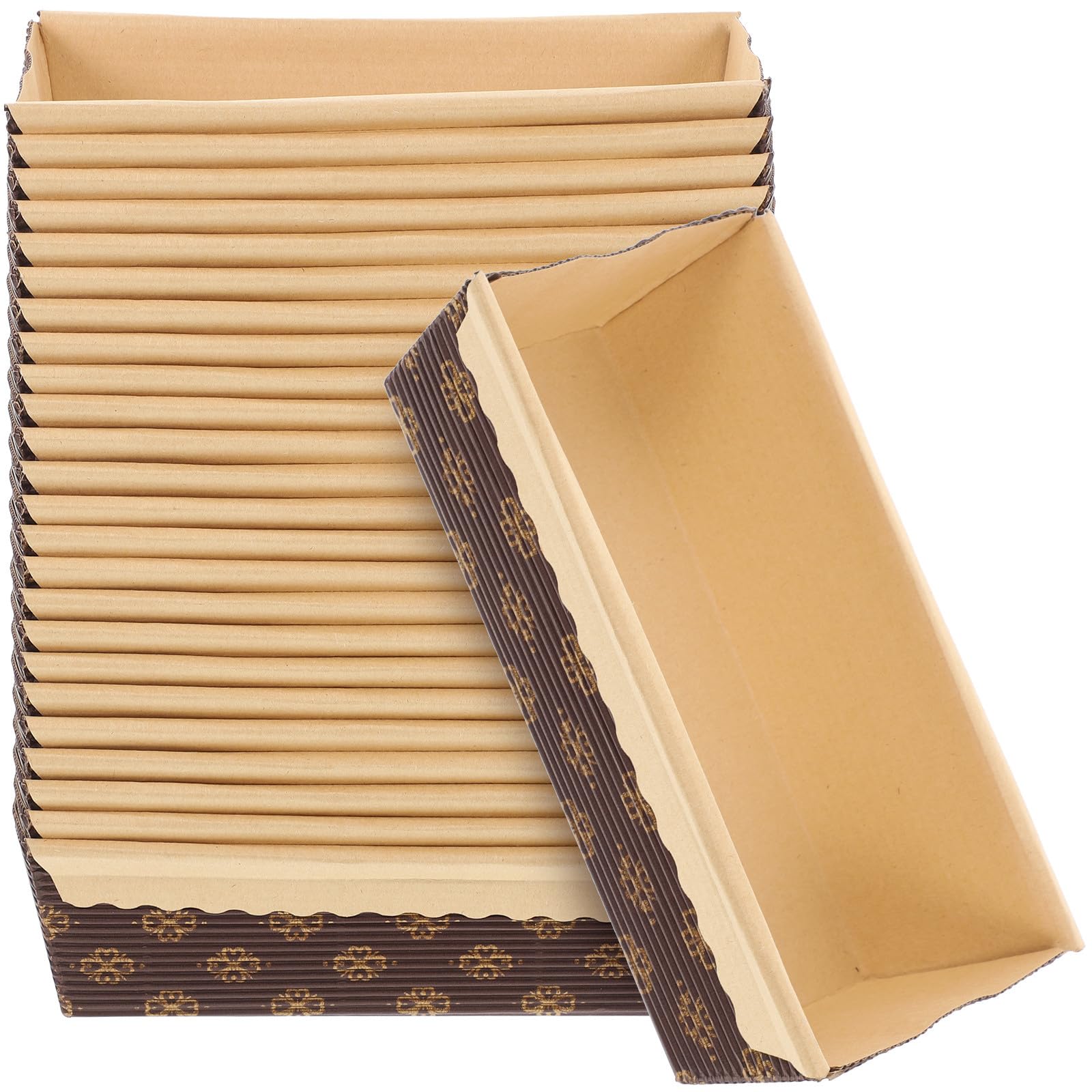 Moldes de Papel Cuadrados para Hornear Pastel Chiffon, 25 Piezas