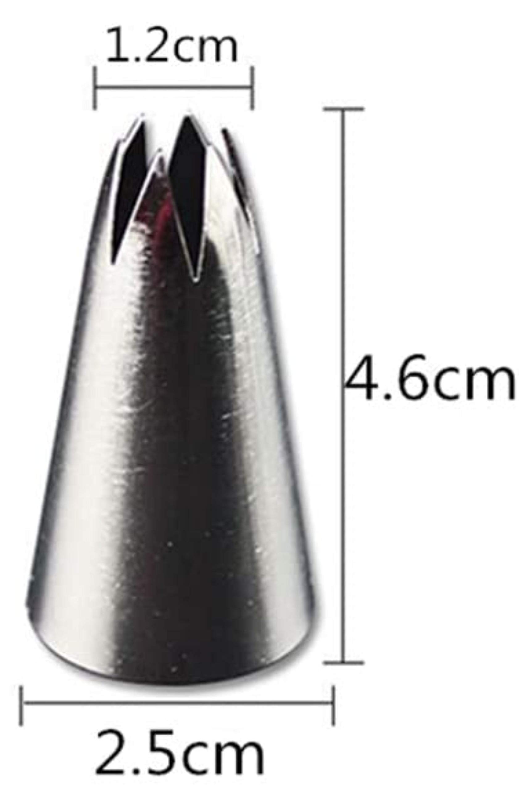 UTD Pastry Bag 100 Pcs Medium 12.5 Inch Disposable Pastry Decorating Bags, an 1M and 2D Big Size Cream Cake Icing Piping Nozzles Pastry Tips Fondant Cake Decorating Tip Stainless Steel Nozzle Baking 3