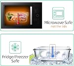 [10 Pack] Conteneurs en verre, contenants de stockage des aliments avec des lids hermétiquement, boîtes à déjeuner en verre