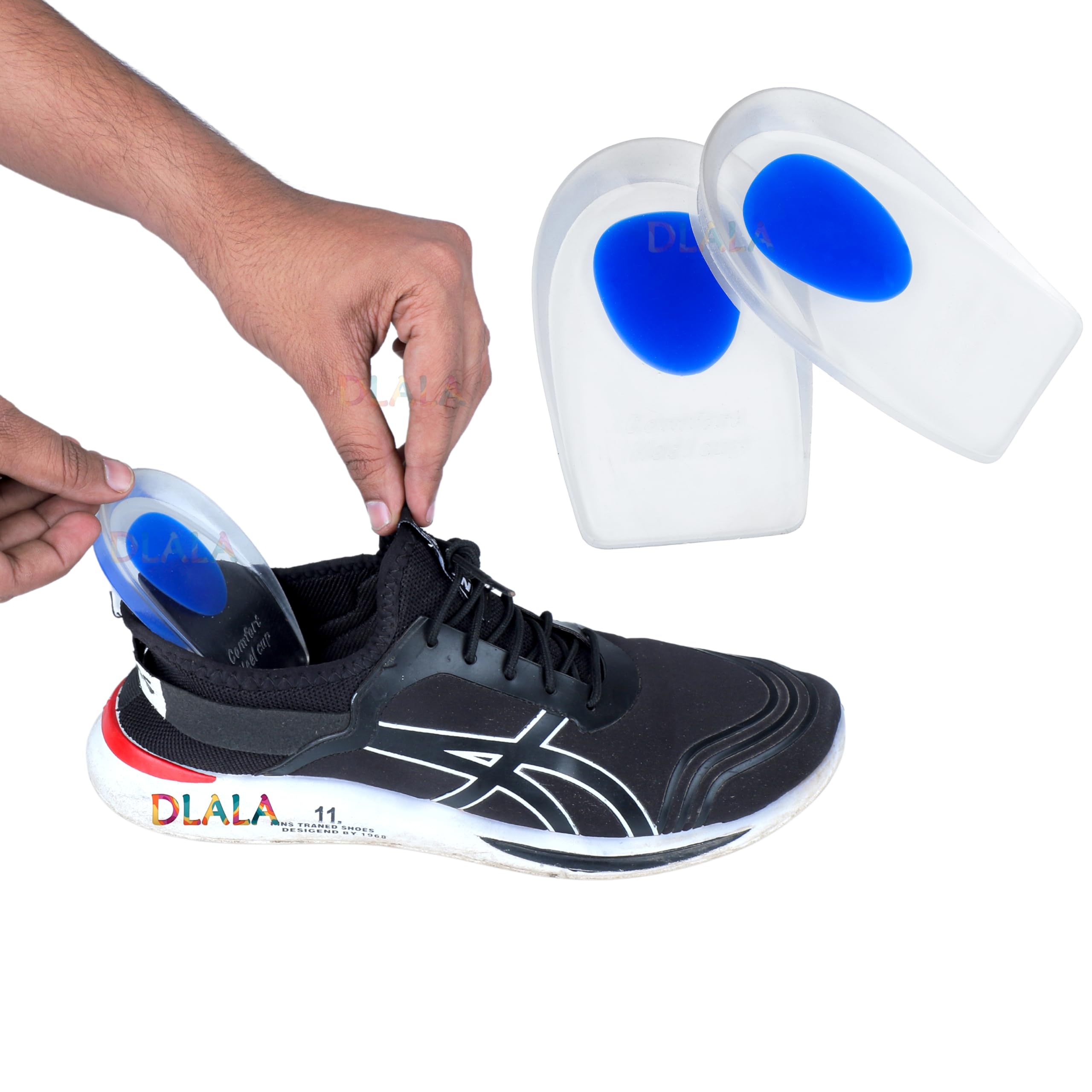 DLALA Height Increase Insoles, Invisible Non-Slip Silicone Shoe Lift Cushion, Universal Half Height Increasing Heel Protector Pads for Women and Men (Blue) (B0CVDYRVQG) Amazon Price History, Amazon Price Tracker