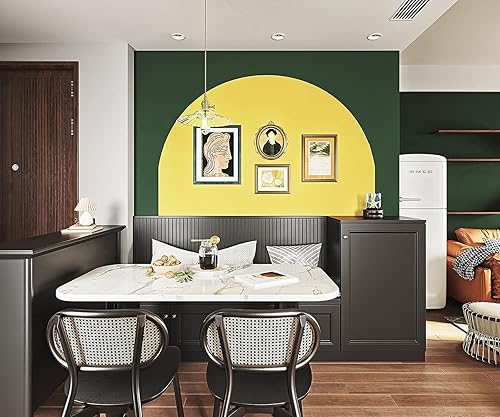 Miniatura 345 de Dimoon 236''x17.7'' White Thicken Peel and Stick Wallpaper Contact Paper Modern Self Adhesive Wall Paper Removable Renter Friendly Textured Solid
