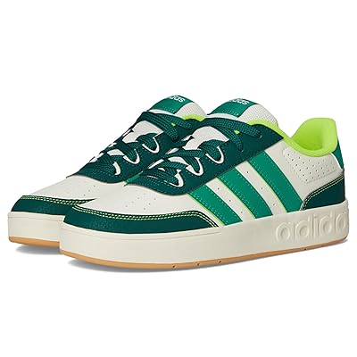 adidas Kids Breakbase Shoes (Big Kid) Kids Shoes White/Collegiate Green/Court Green