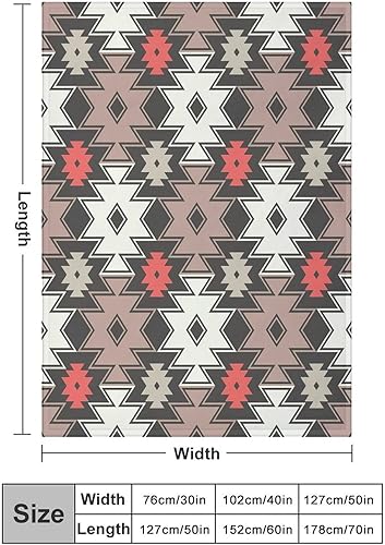 Miniatura 2 de Aztec Manta bohemia, nativa americana, bohemia, étnica, tribal, a rayas, geométrica, bohemia, súper suave, manta de franela para cama y sofá