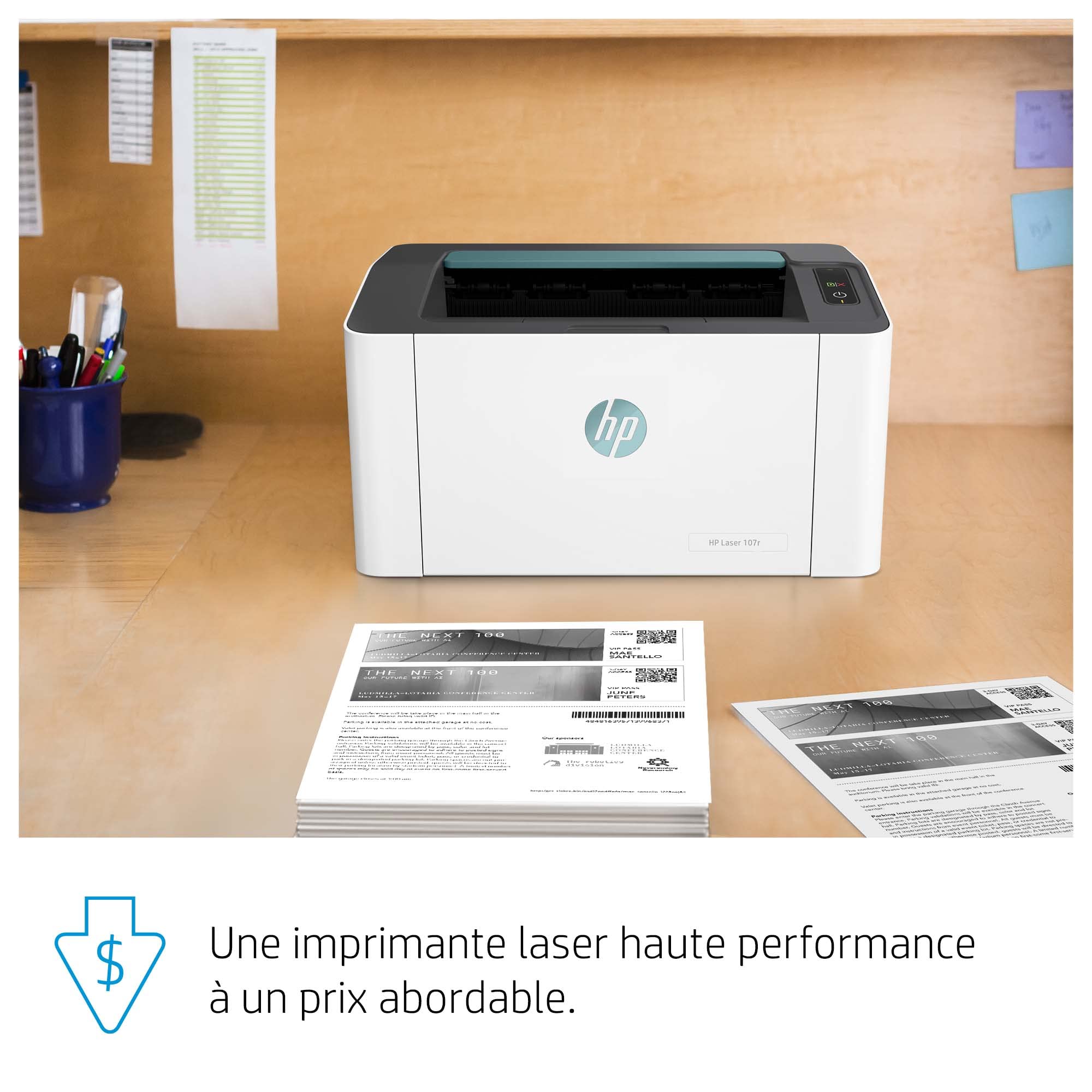 HP Laser 107r Imprimante Laser - Monochrome (Impression, A4, HP Smart)