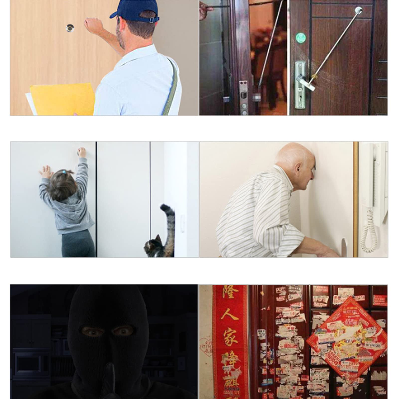 Spioncino Digitale LCD 3.5 Pollici - Visualizzatore Porta Con Obiettivo Grandangolare 120° - Foto 2