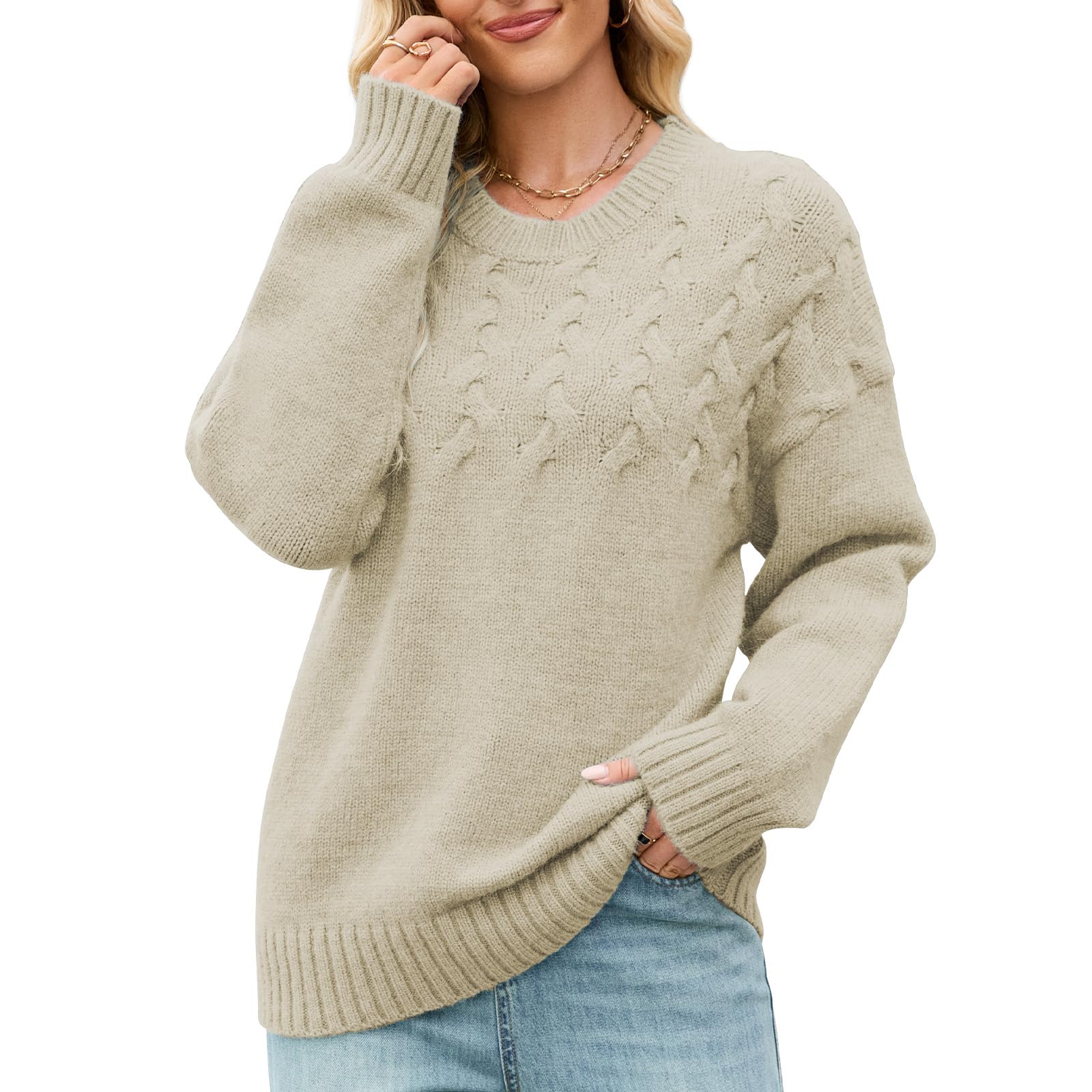 Quatrefox Pullover Damen Winter Pulli Dick Warm Thermo Winte