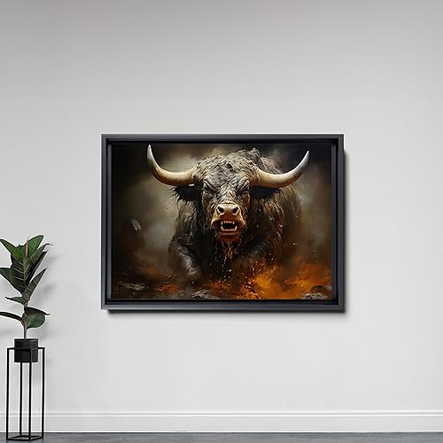 Miniatura 5 de Captivating Brilliance, Abstract Prints, Textured Bull Prints on Canvas, Handmade Artwork of Extraordinary Abstract Expression, Canvas Prints, Home