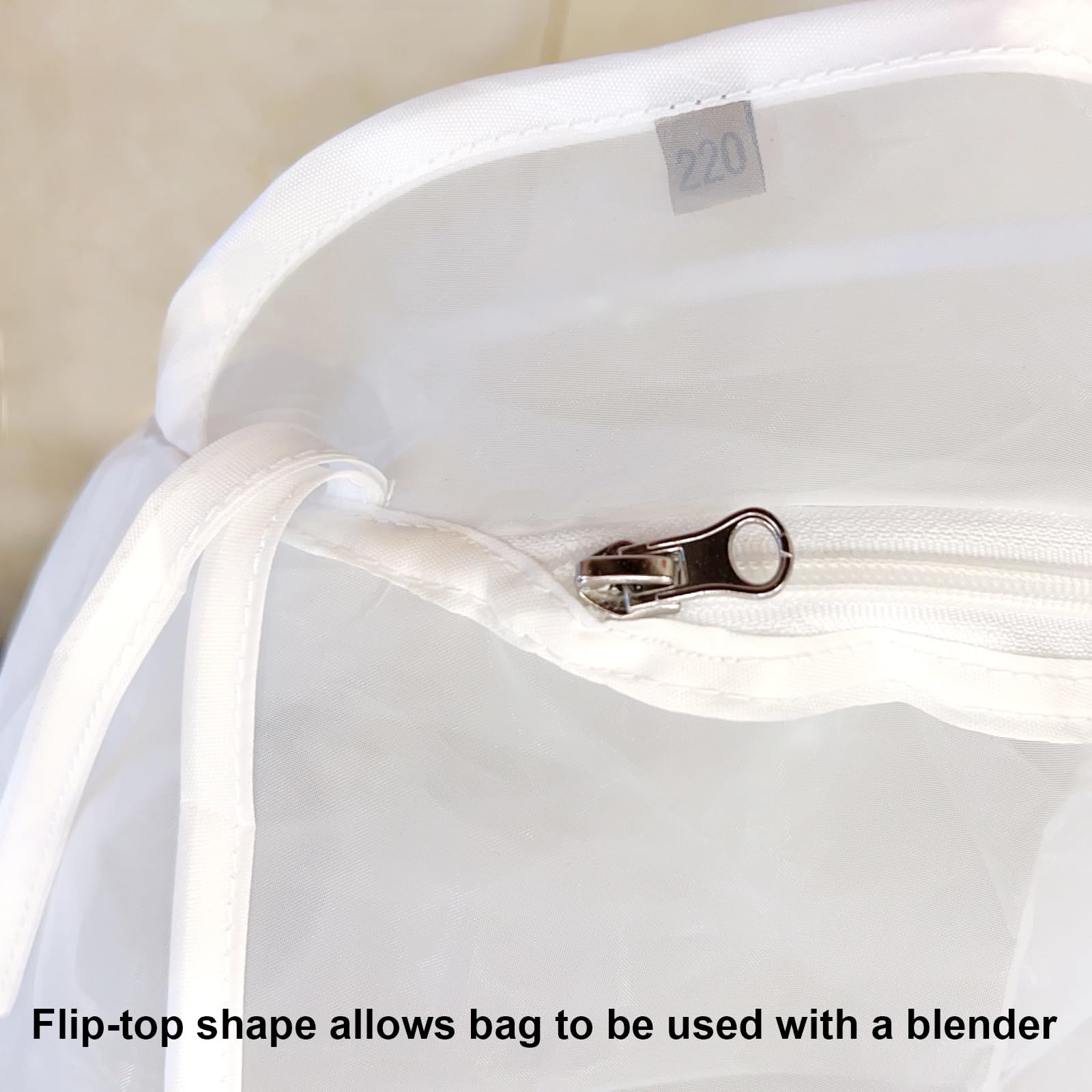 Sac De Filtration à Fermeture Éclair 220 Microns Avec Sac De Rangement - Sac Filtrant 5 Gallons