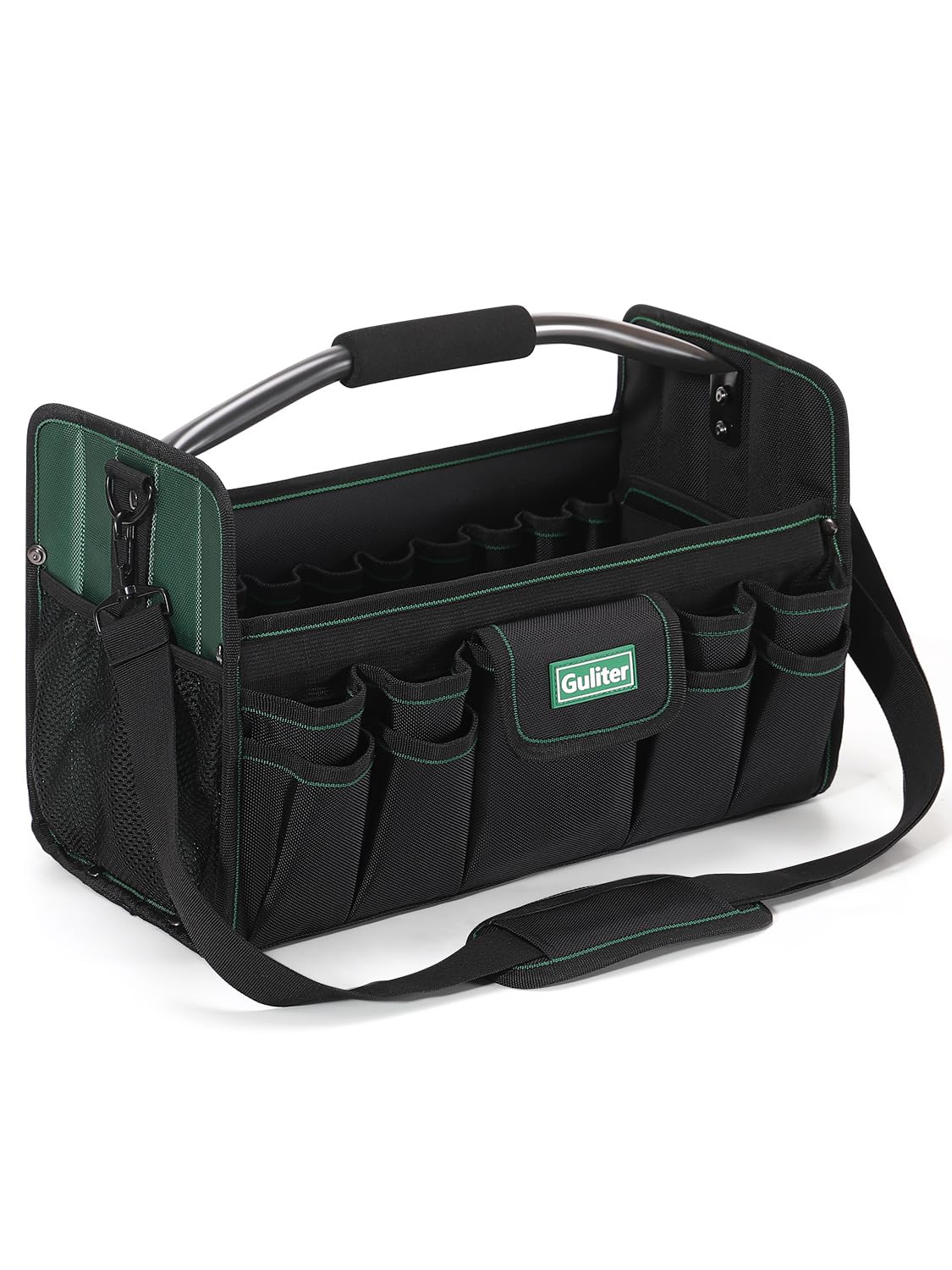 17 Inch Tool Bag Electrician Tool Bags Heavy Duty Open Top Tool Tote 31 Pocket Tool Box Organizer