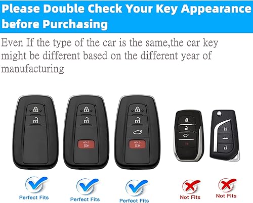 Miniatura 2 de RFSRZ Funda para llavero Toyota con carcasa de alta calidad protección de 360 grados para llave inteligente Camry RAV4 Highlander Avalon C-HR Prius