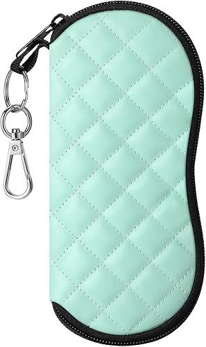 Miniatura 117 de MoKo - Estuche suave, ultra ligero, de neopreno, para lentes de sol, con cremallera y clip para cinturón