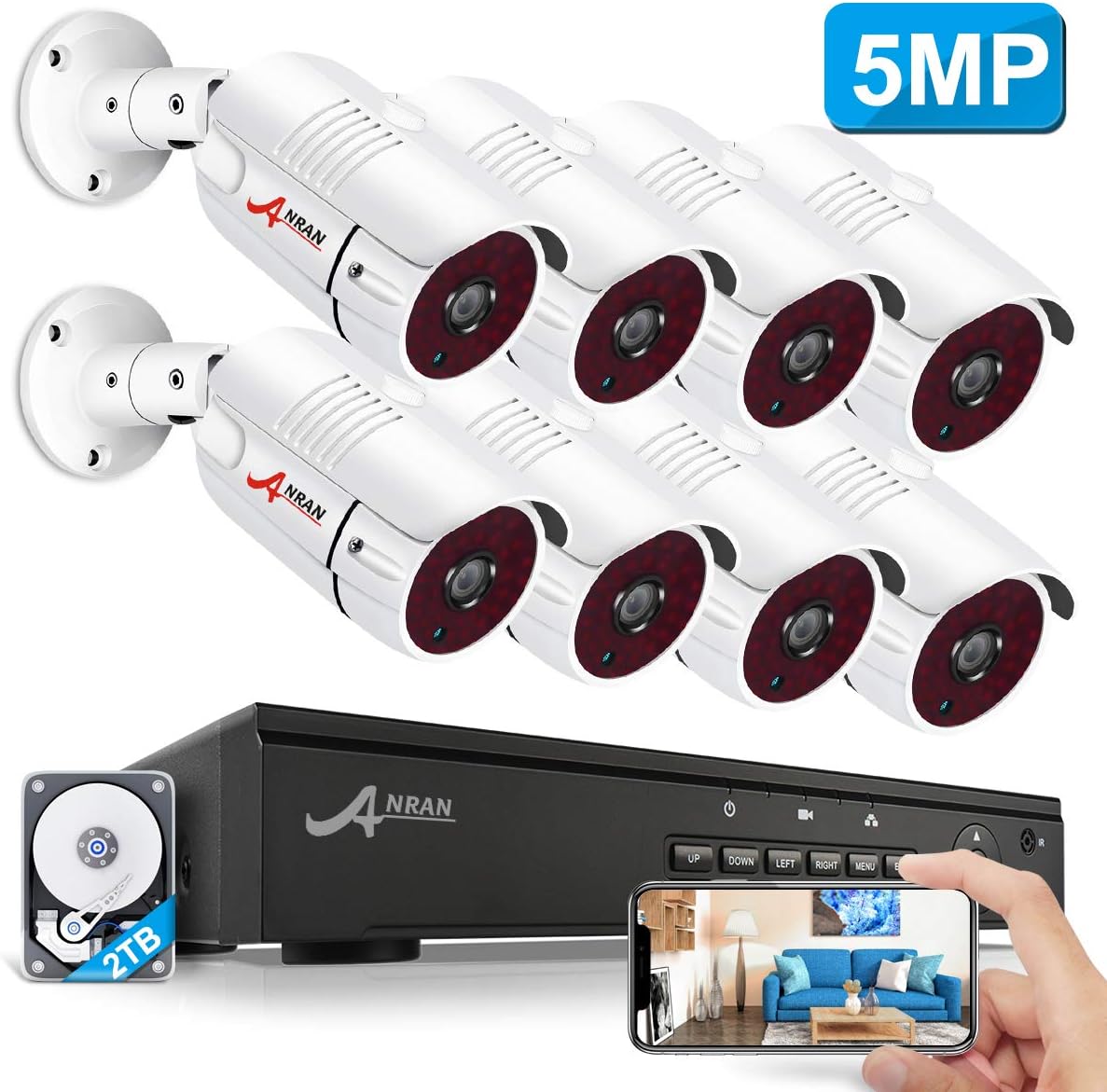 sistemi di telecamere di sicurezza anran