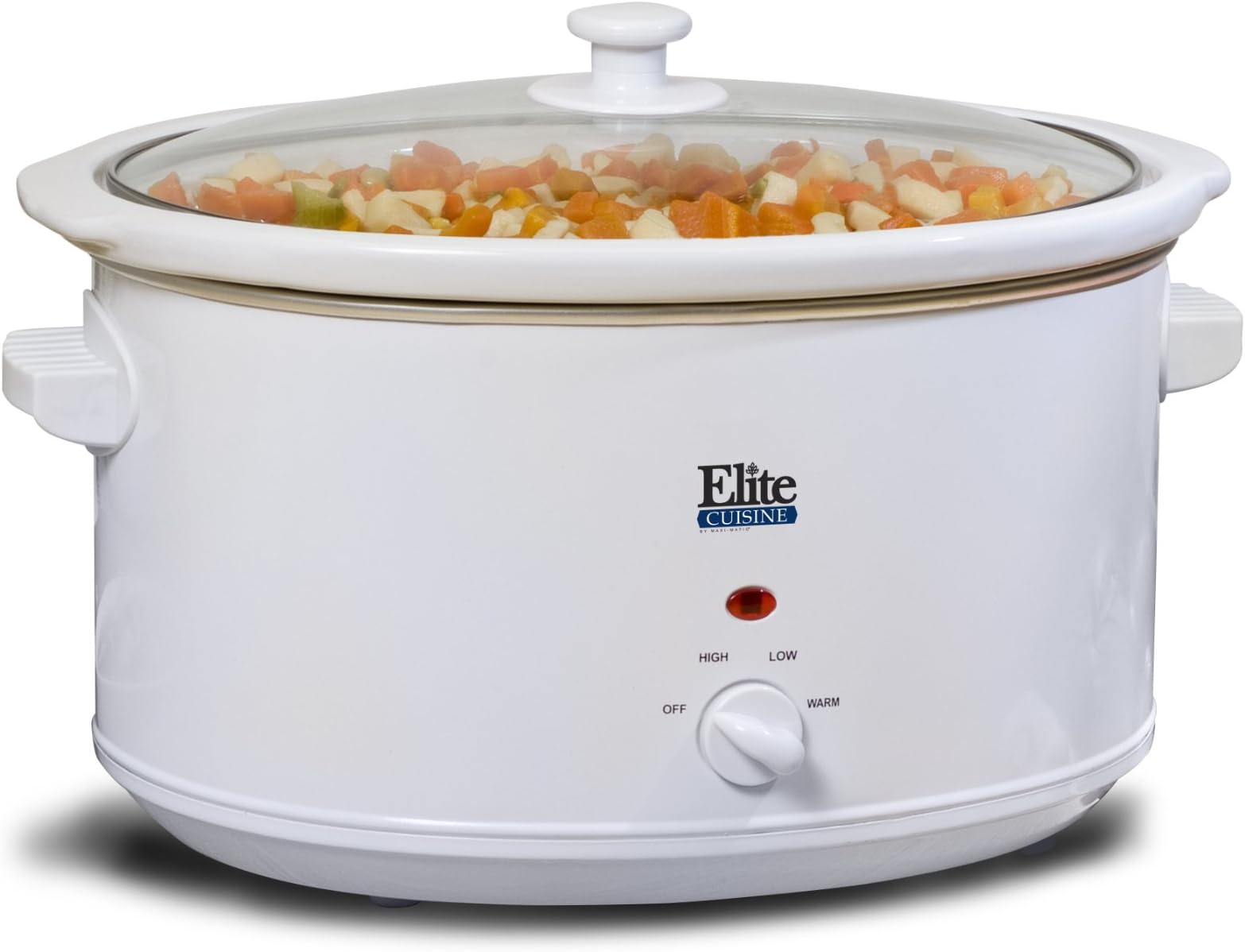MaxiMatic MST-900VW Elite Cuisine Slow Cooker, 8.5-Quart, White