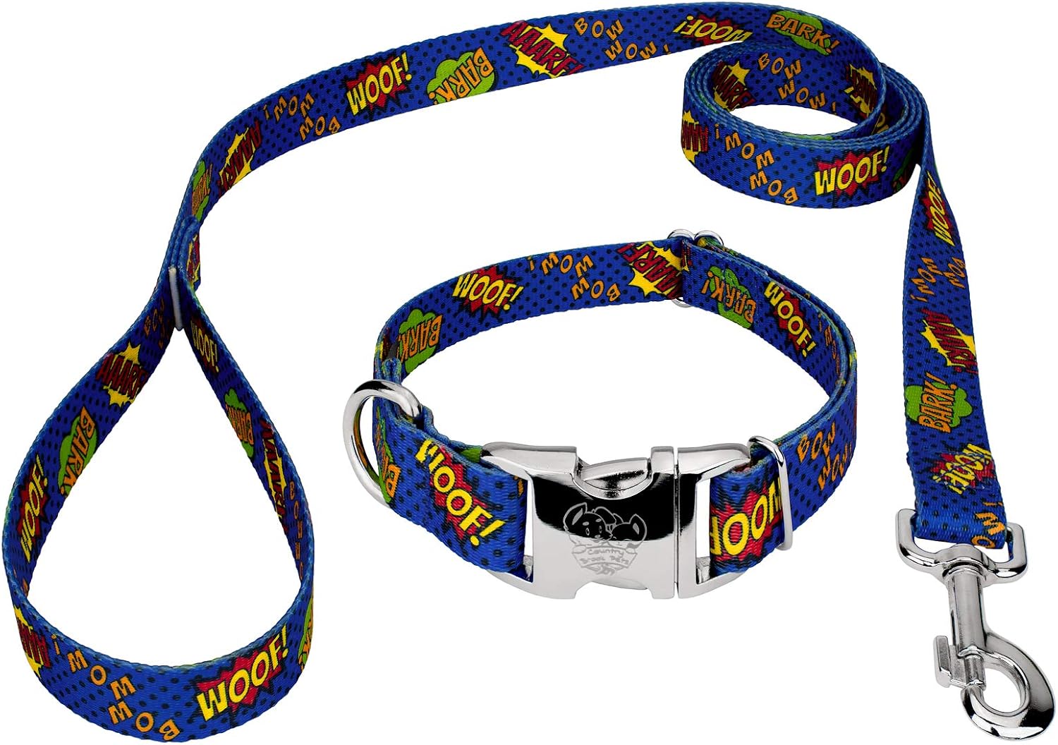 Country Brook Petz - Premium Sheet Music Dog Collar and Leash - Geek Chic Collection Featuring Designs for Any Mega Fan (1 Inch, Medium)