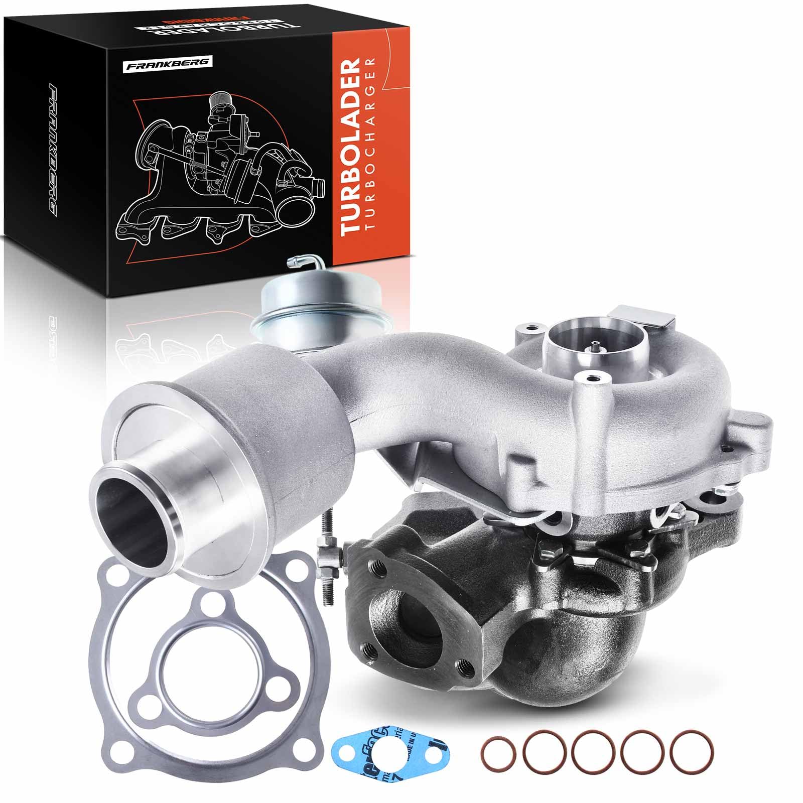 Frankberg Turbocompressore 06A145713F | Compatibile con: New Beetle 1C1 9C1, B.o.r.a 1J2, A3 8L1, O.c.t.a.v.i.a I 1U2, New Beetle Cabriolet 1Y7