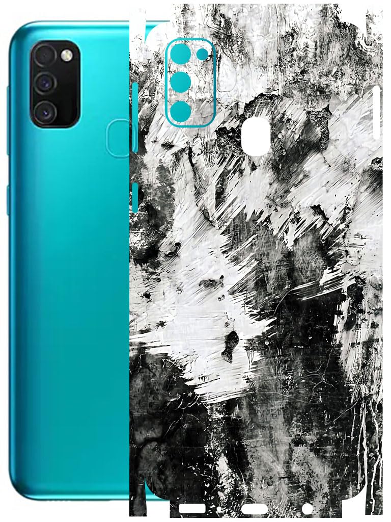 AtOdds - Full Body Back Screen Guard Protector Film - Lamination Wrap Skin Sticker Compatible with Samsung Galaxy M21 | Scratchproof Matte Finish (Messed)-image-48