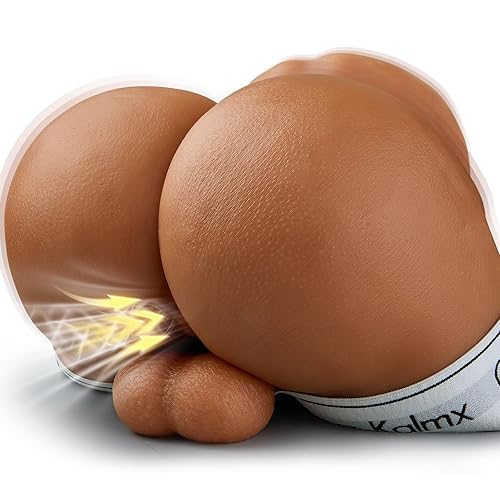 10LB Sex Doll Male Sex Toys, 3 Sucking & 6 Vibrating Male Masturbator for Men, Realistic Skin Texture with Lifelike Testicles and Tight Anus,Vibration Automatic Sex Dolls for Gay Sex Toy - Brown