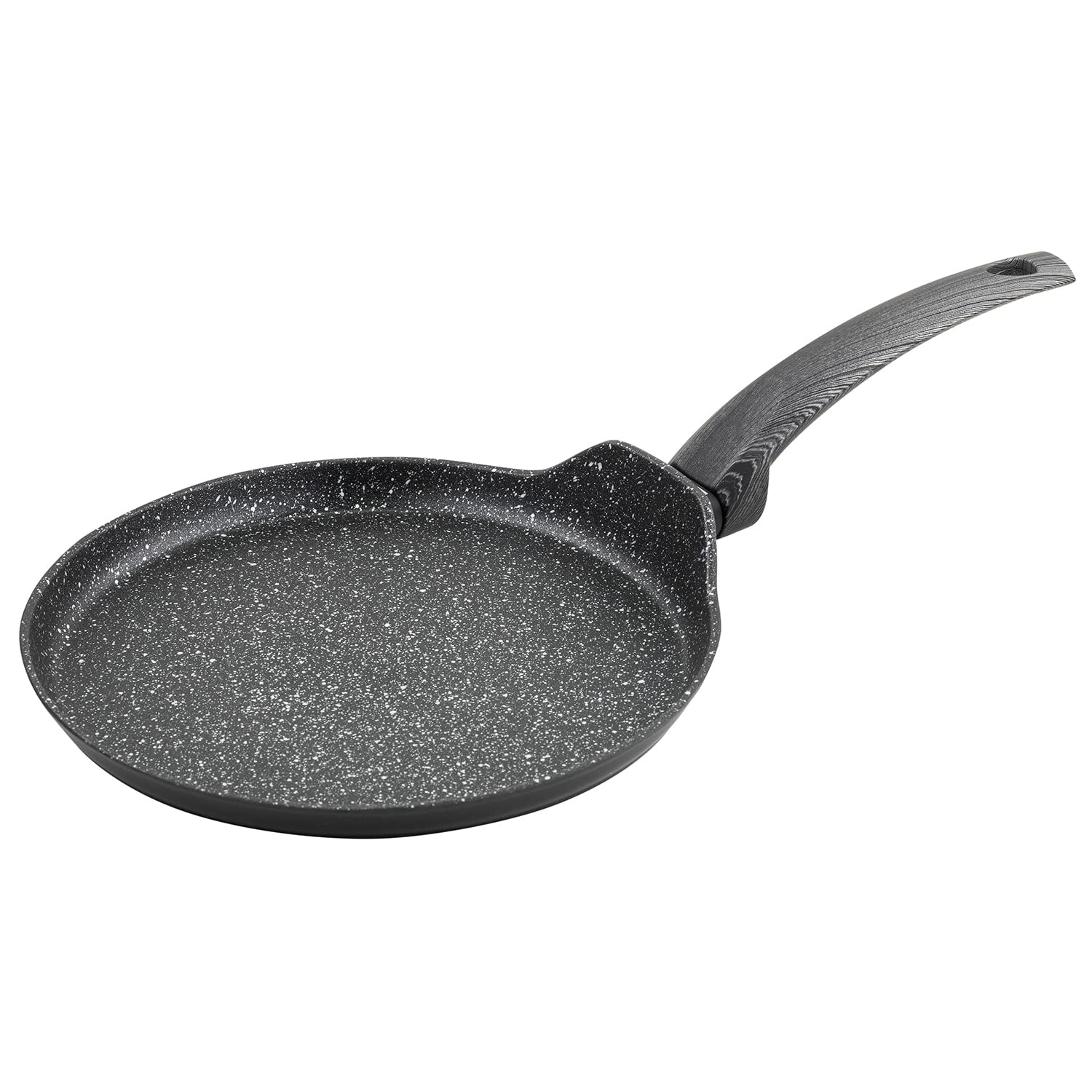 Florina - Bono Aluminium Pancake Pan I 25 cm Diameter I Induction Pan I Non-Stick Coating Frying Pan I Crepe Pan I Suitable for Induction Cookers, Gas Stoves and Electric Hobs (Black)
