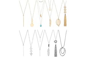 Luxurious Pack of 12 Necklaces for Women