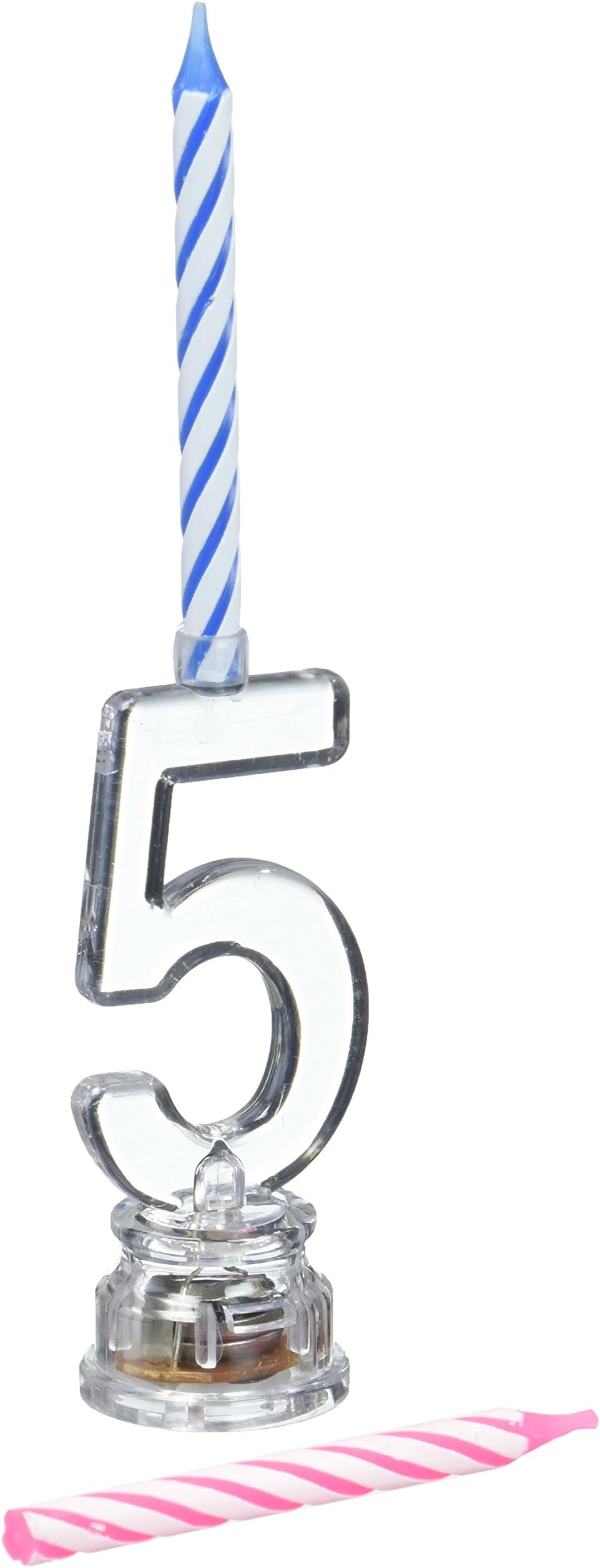 Party Numbers # 5 Light-Up Candle Holder