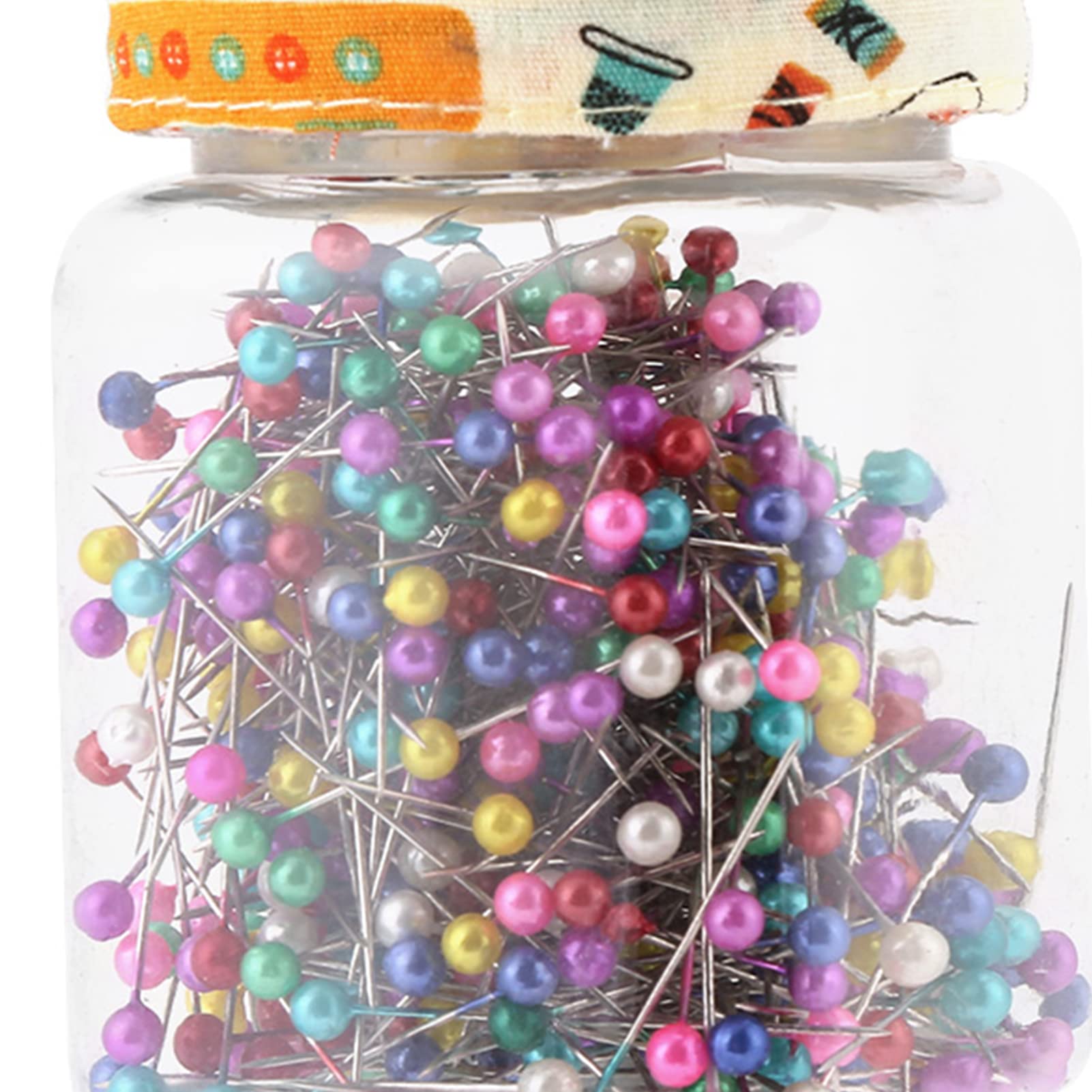 500Pcs Épingles à Coudre Perles Aiguilles Quilting Pins En