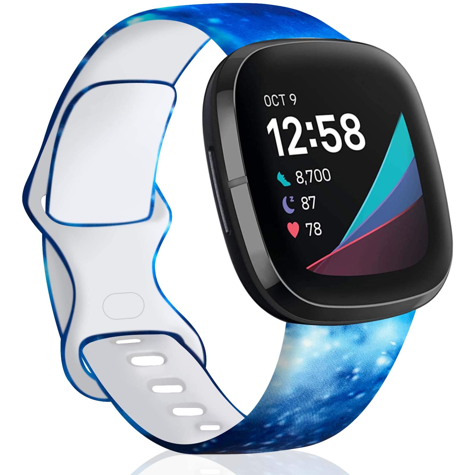 TopPerfekt Strap Compatible with Fitbit Versa 3/4/Sense Strap
