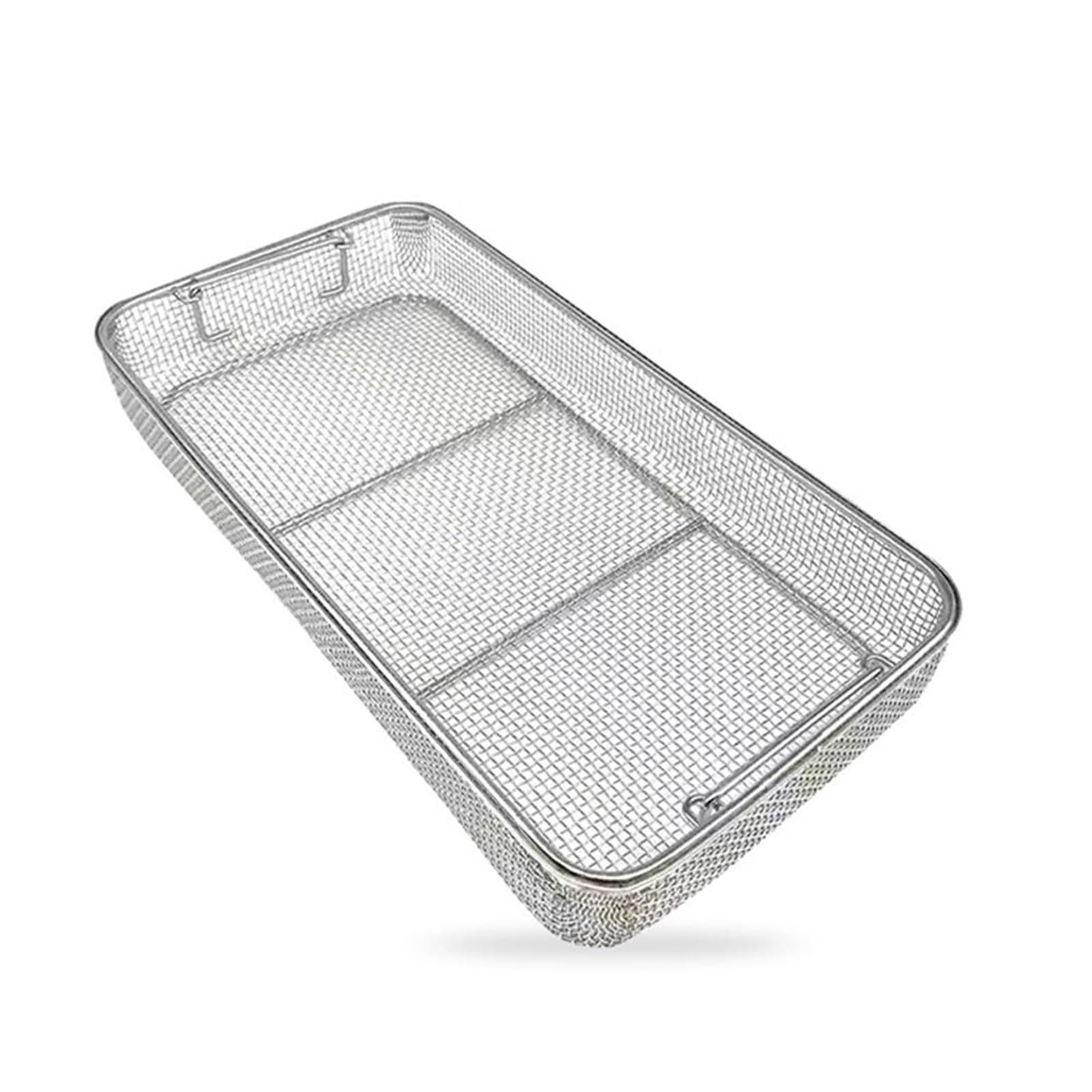 SenhE Cesta de Desinfección Médica de Acero Inoxidable 304, Bandeja de Esterlización de Instrumentos Médicos, Almacenamiento de la Sala de Operaciones, para Quirúrgico y Dental