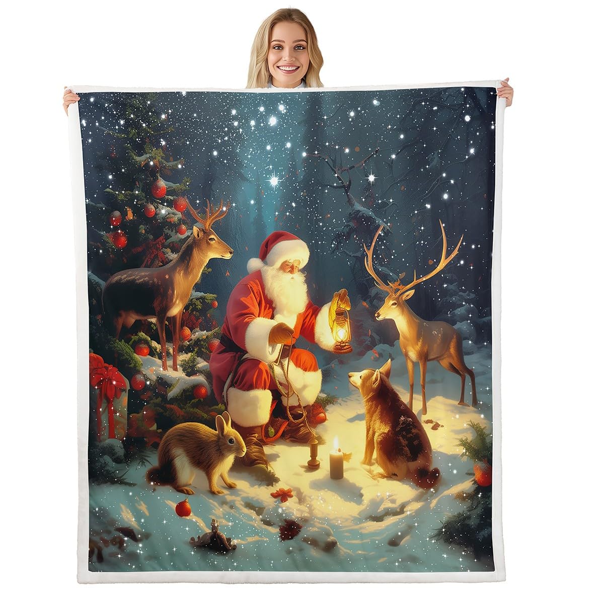 Couverture polaire enfants Homemissing élan 76x101 cm