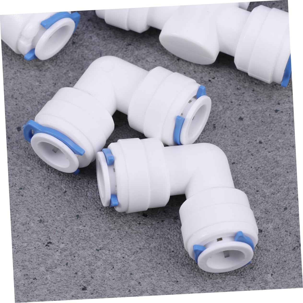 Healvian Pezzi Connettori Rapidi per Tubi Dell'acqua da 3/8 Pollici Set di Raccordi per Tubi Dell'acqua Gomito Attacco Rapido Facile da Installare per Inverso