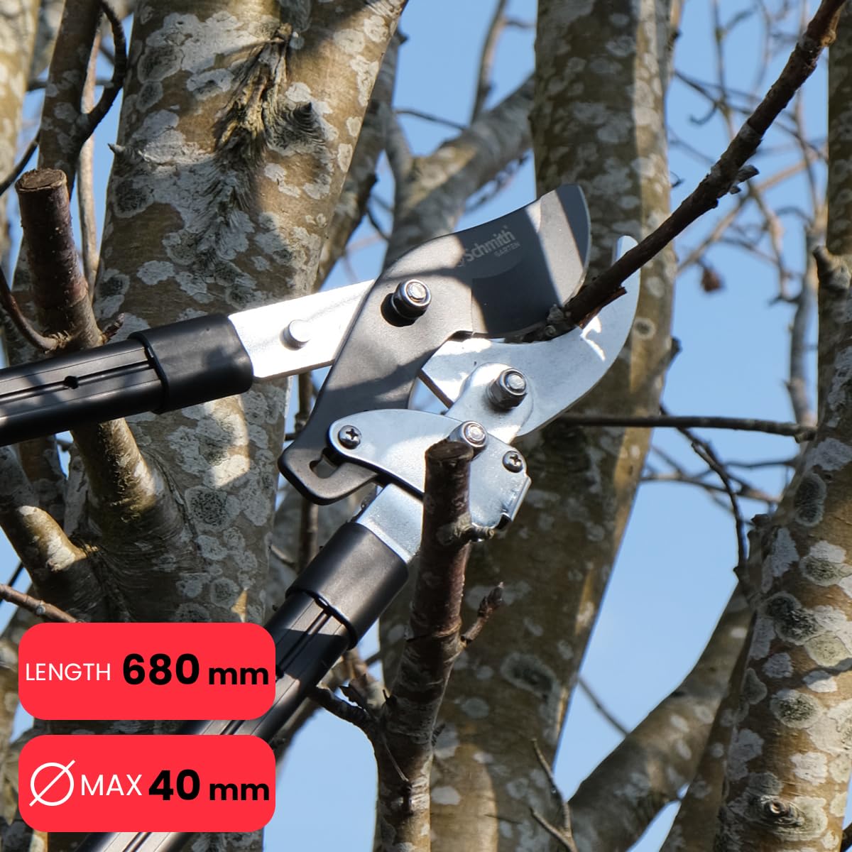 Astschere - Gartenwerkzeug Set 3-teilig - Gartengeräte - Gartenschere für Schneiden mit SK5 Stahlklingen, Ergonomische Griffe, Pflege im Garten