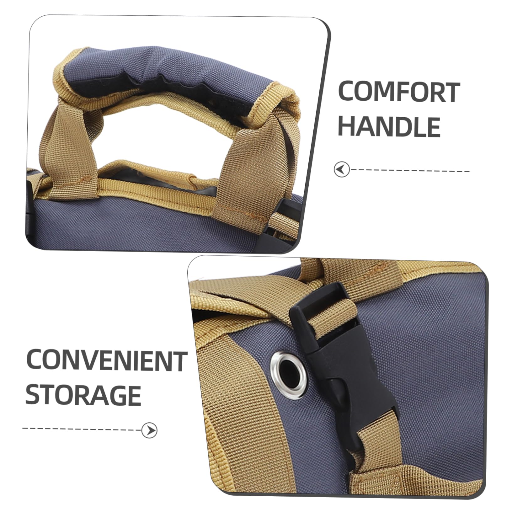 Borsa Porta Attrezzi Avvolgibile in Canvas, Organizer Multiuso | Versione Portatile per Artigiani e Lavoratori, Uso Elettrico e Auto, Stile Moderno