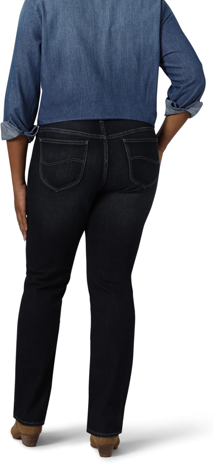 Riders by Lee Indigo Women's Plus Size Midrise Straight Leg Jean