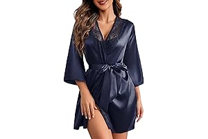 Women's Silky Satin Kimono Robe - The Epitome of Grace and Comfort