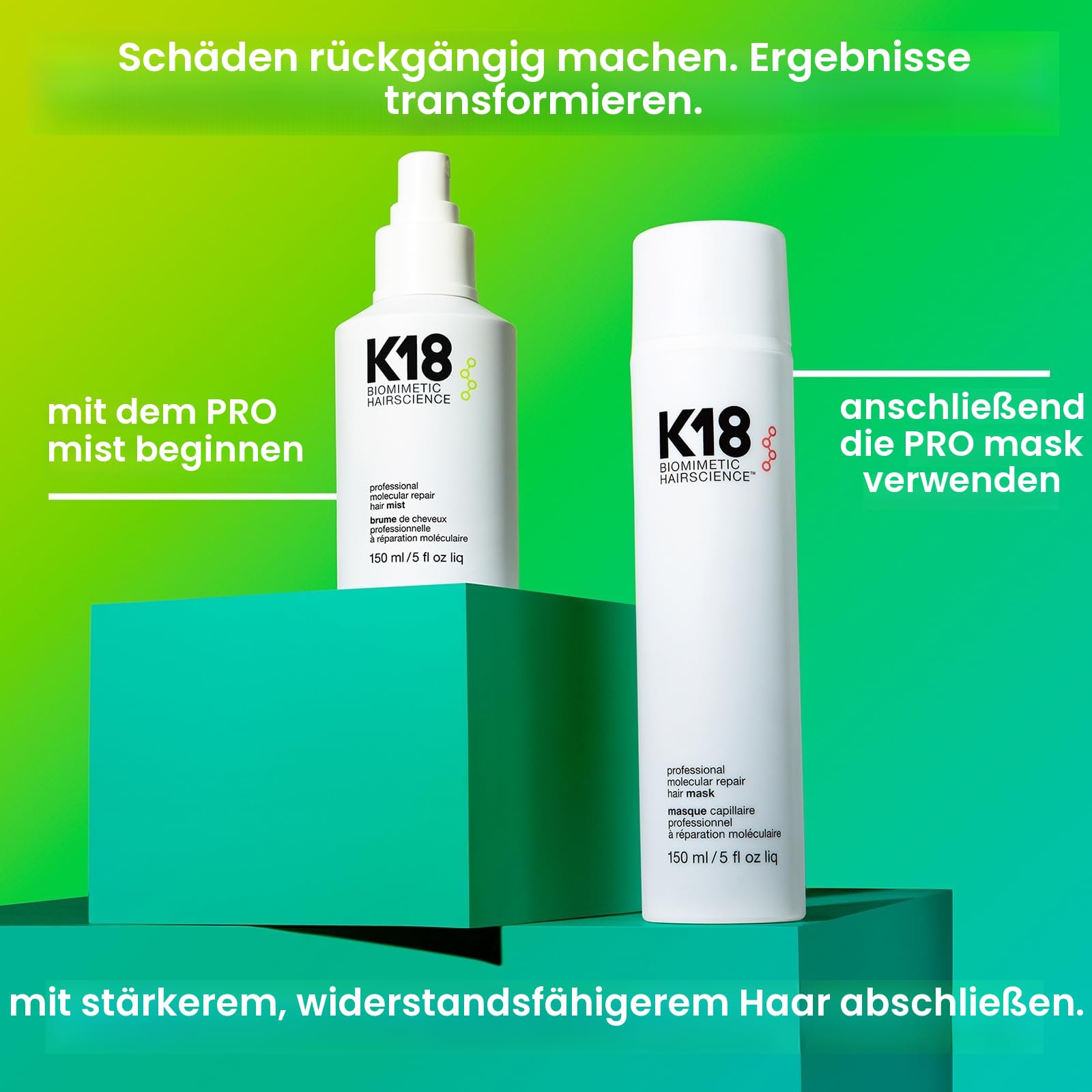 K18, Molecular Haarreparatur-Spray, 150 ml.
