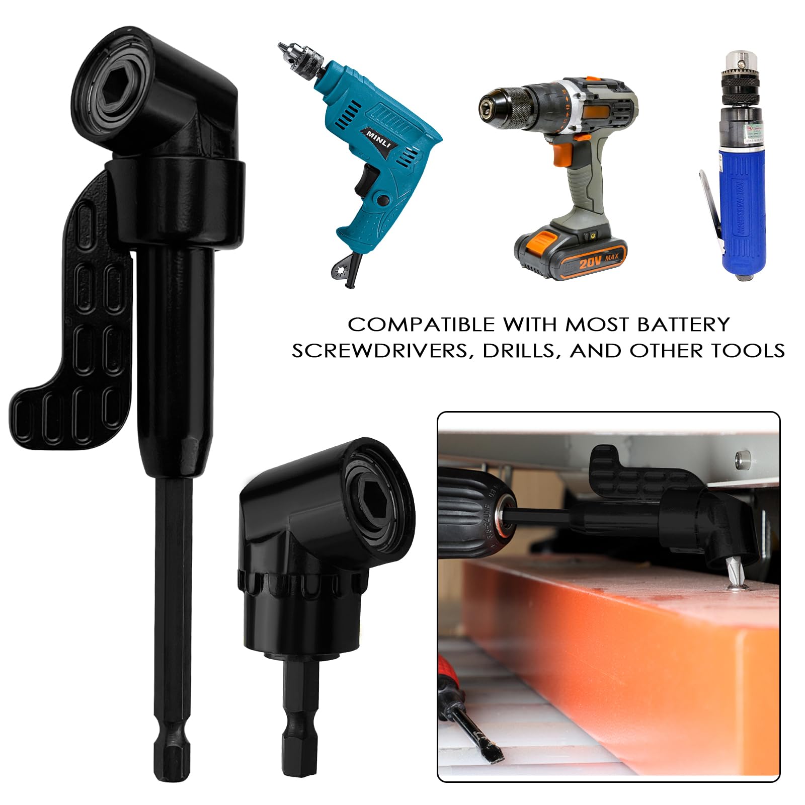 Kit 14 Pezzi Per Avvitatore Angolare - Ideale Per Lavori In Spazi Stretti - Foto 2