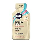 GU Energy Original Sports Nutrition Energy Gel, 8-Count, Birthday Cake