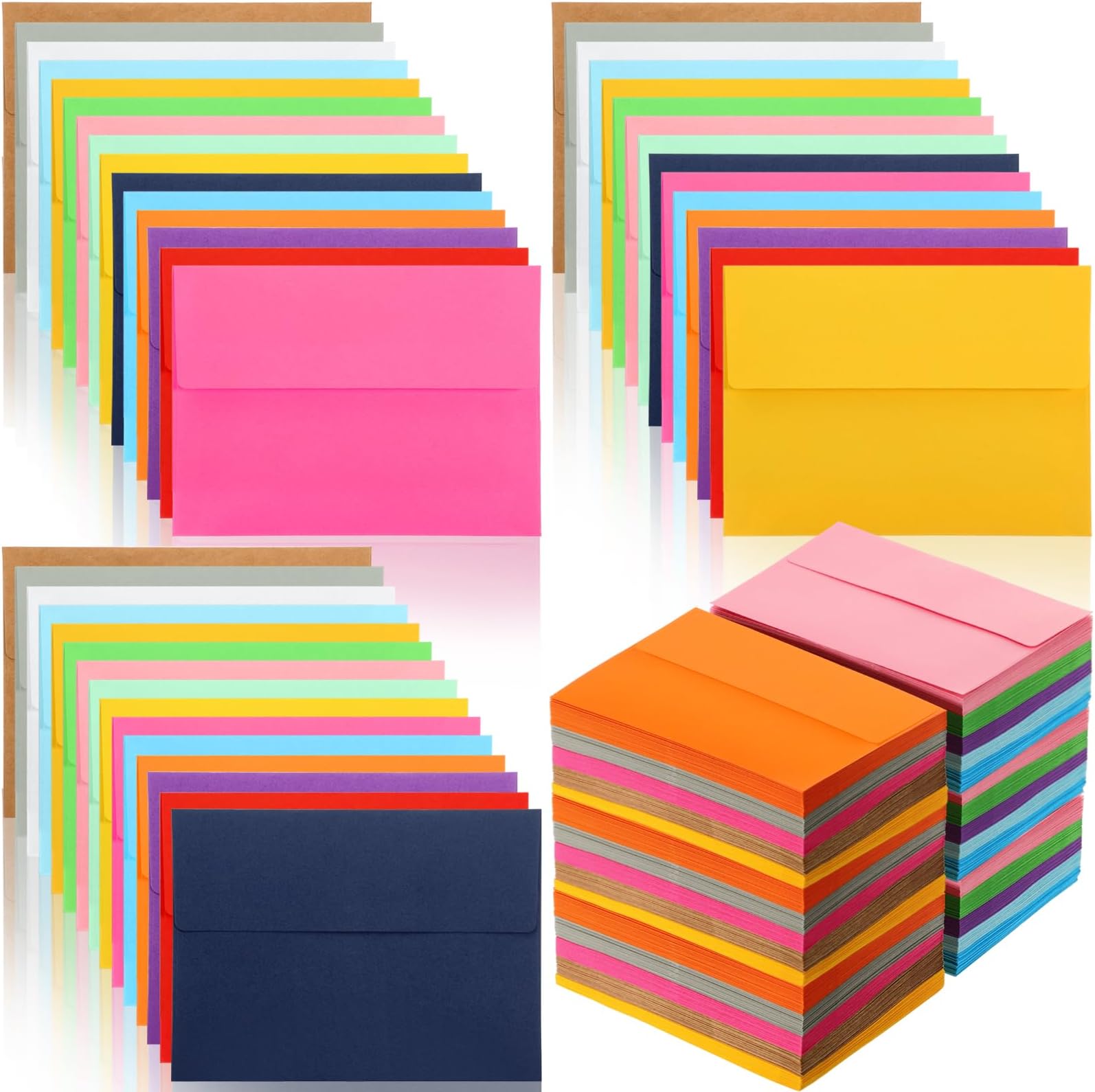 300 Pieces A9 15 Colors Invitation Envelopes for 5.5 x 8.5